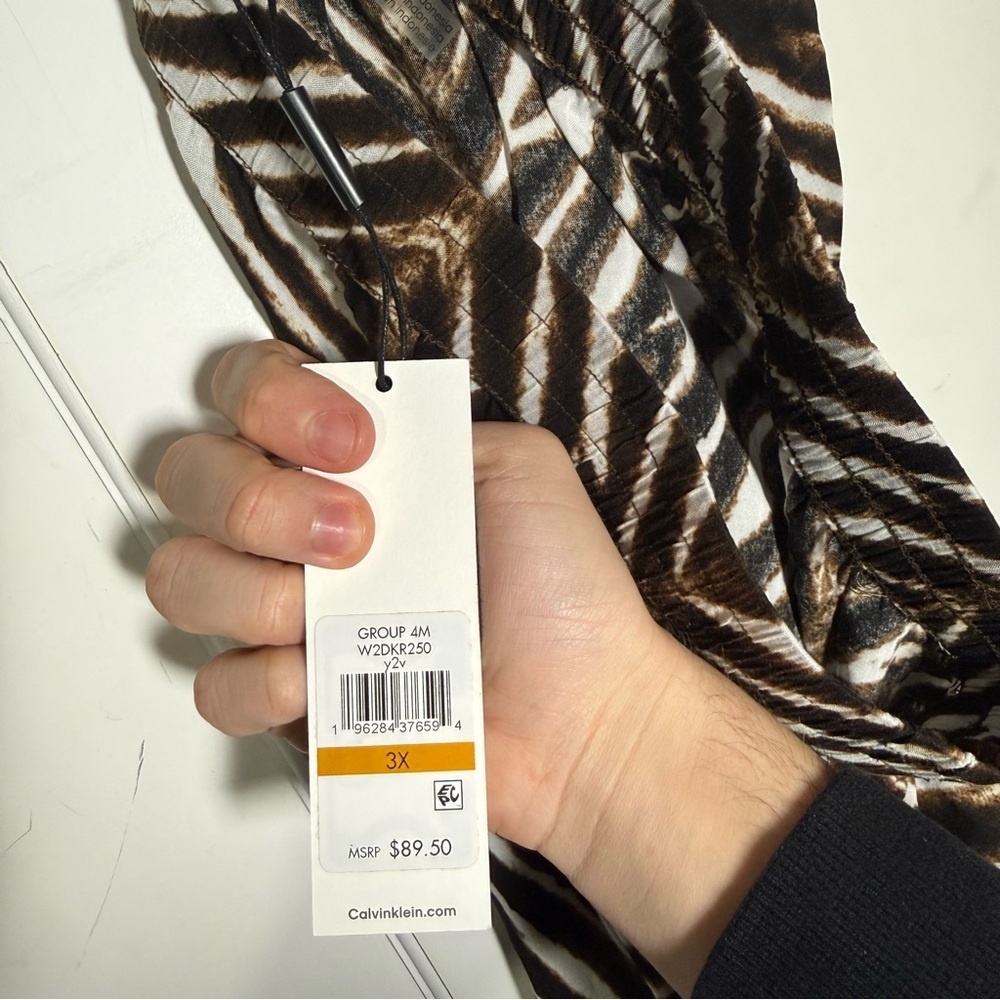 Calvin Klein Zebra Print Pants Pleated Size 3X NWT Animal
Print Multicolor - Picture 6 of 7
